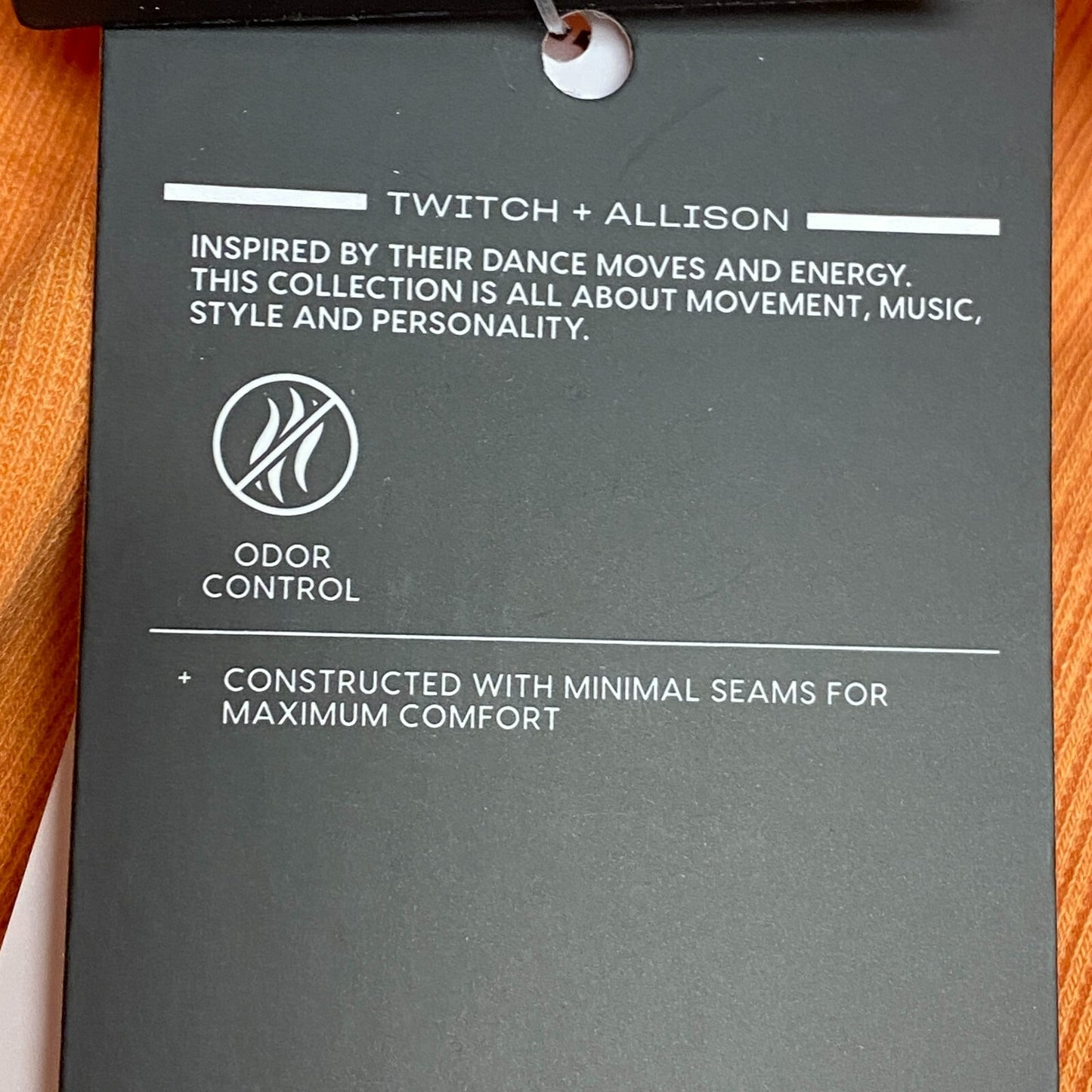 DSG X TWITCH+ALLISON Cotton Seamless Tank Light Orange Solid BOSSW13701