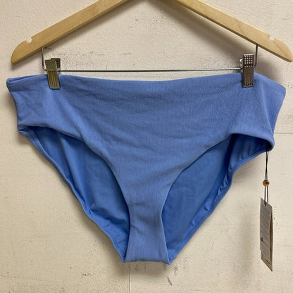 Calia Midrise Bikini Bottom Misty Cerulean Solid Swimwear Trendy WSA21400T