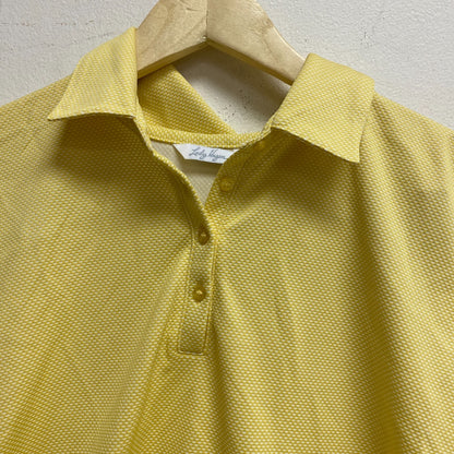 Lady Hagen Jacquard Sleeveless Polo Dandelion WGH11500S23 BRAND NEW
