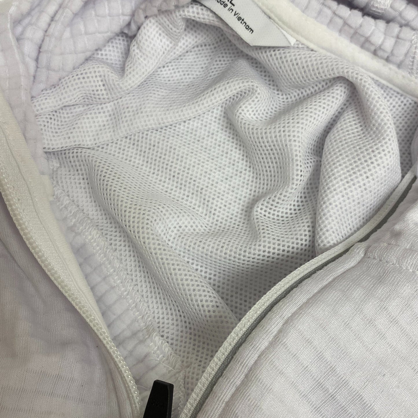 DSG Womens Run Grid Full Zip Pure White Jacket Solid Long Sleeve DAW21205