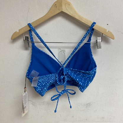 Calia Women's Triangle Cross back Bikini Top Deep Sea Dots Royal WSA23201PRT