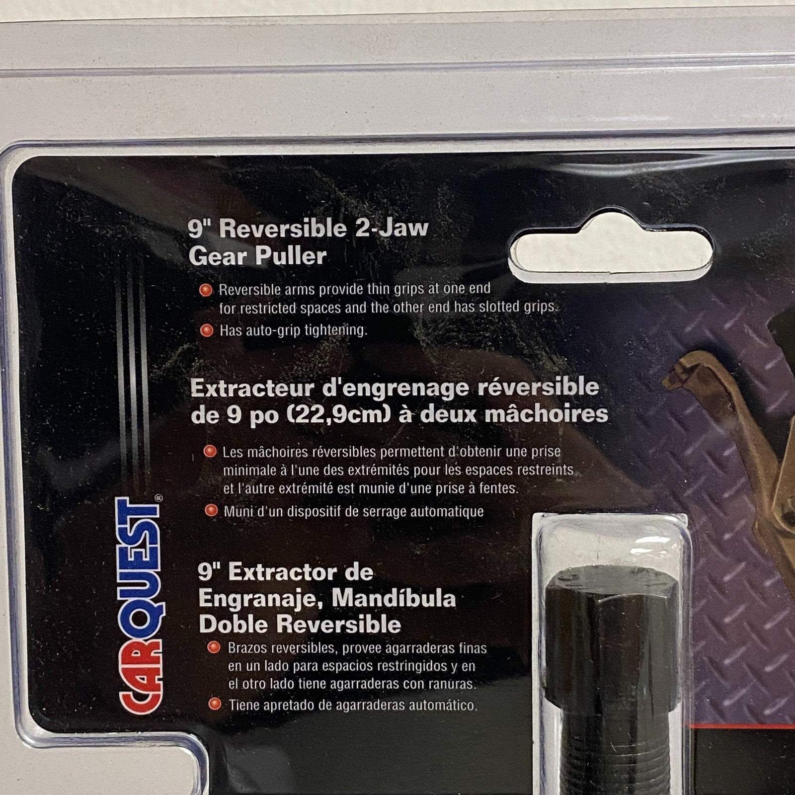 Carquest 31536 Two Jaw Pulley Puller 9" Reversible Gear Puller 7 Ton