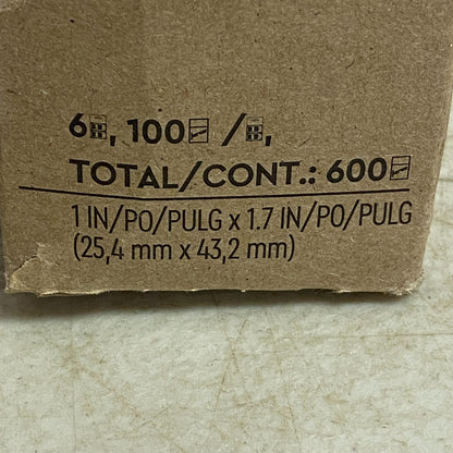 Post‑it Flags 1″ Wide Bright Colors 6 Dispensers ×100 Flags Each 600 Total Count
