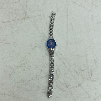 ARMITRON 75/3313SV Blue Dial Quartz Analog Women's Watch Sz. 7 1/4" New Battery