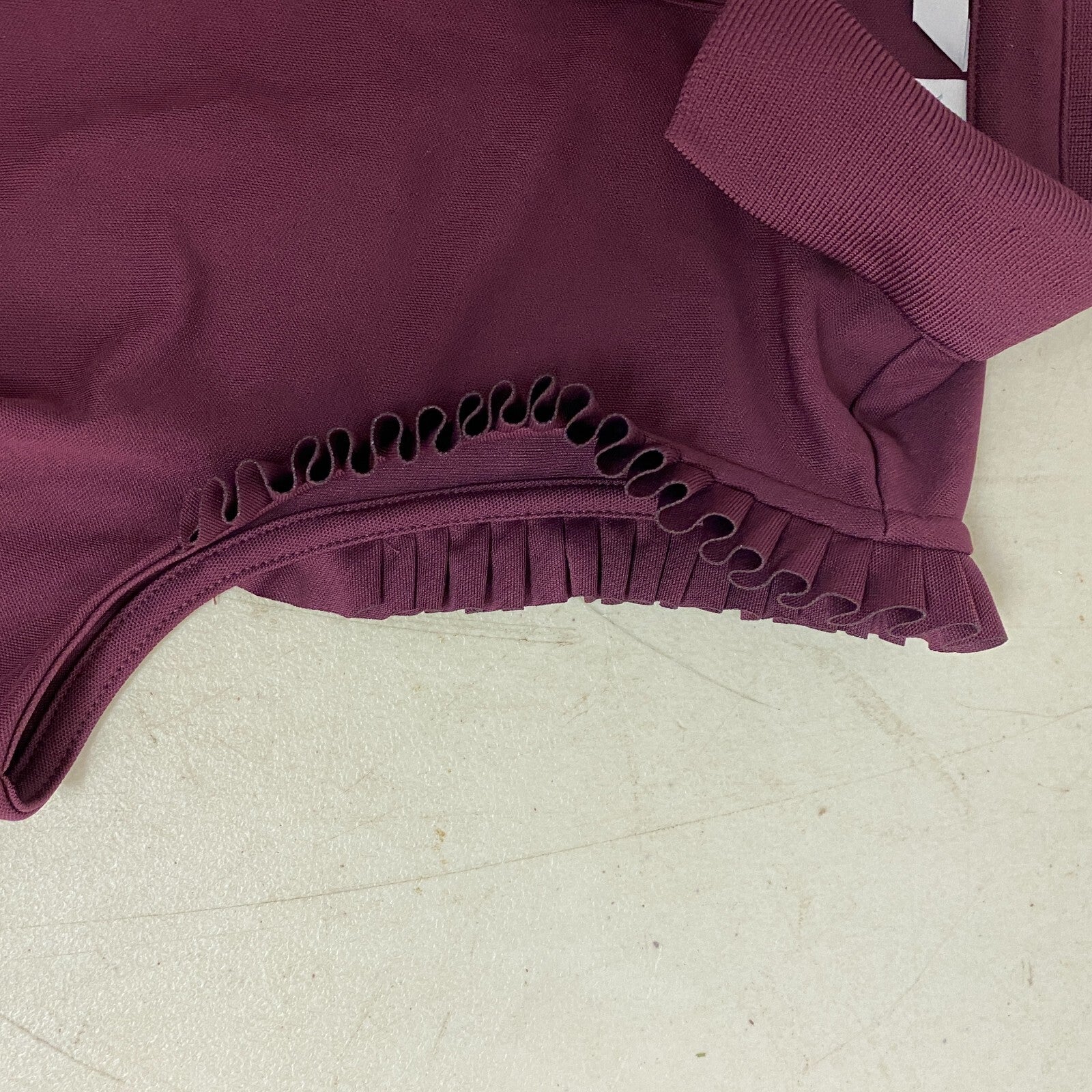 Lady Hagen Women's Sleeveless Ruffle Sleeve Polo Ripe Boysenberry WGH11478 New