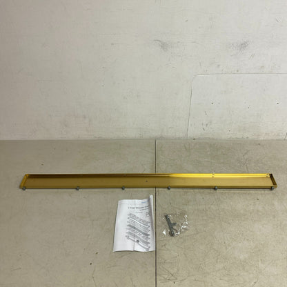 Signature Hardware 40" Cohen Linear Tile-in Shower Drain - Brushed Gold