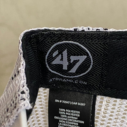 '47 Truckers Adjustable Los Angeles Dodgers Baseball Cap Gray/White Strap Hat OS