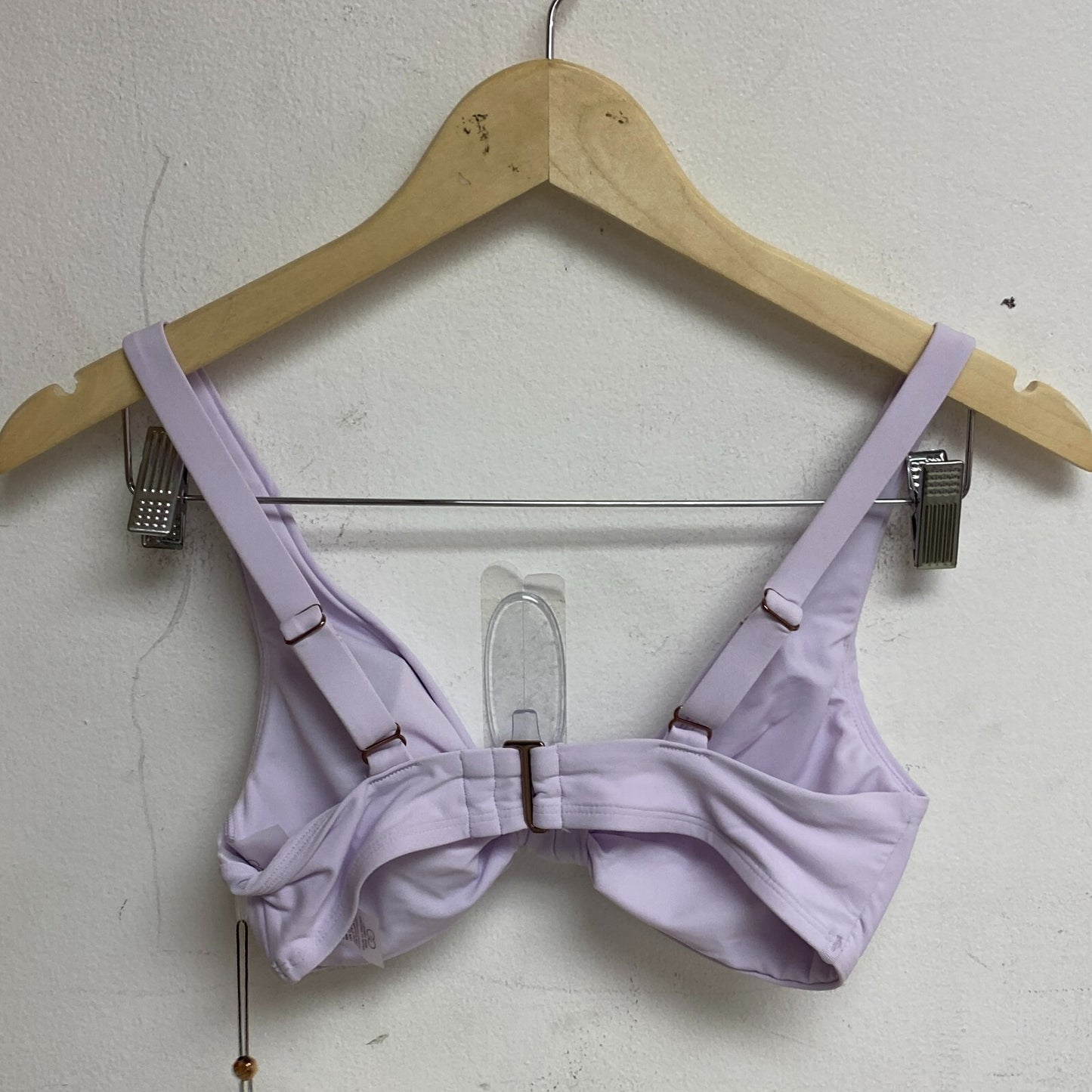 Calia Women's Front Knot Bikini Top Blooming Lilac WSA23220 back/rear clip