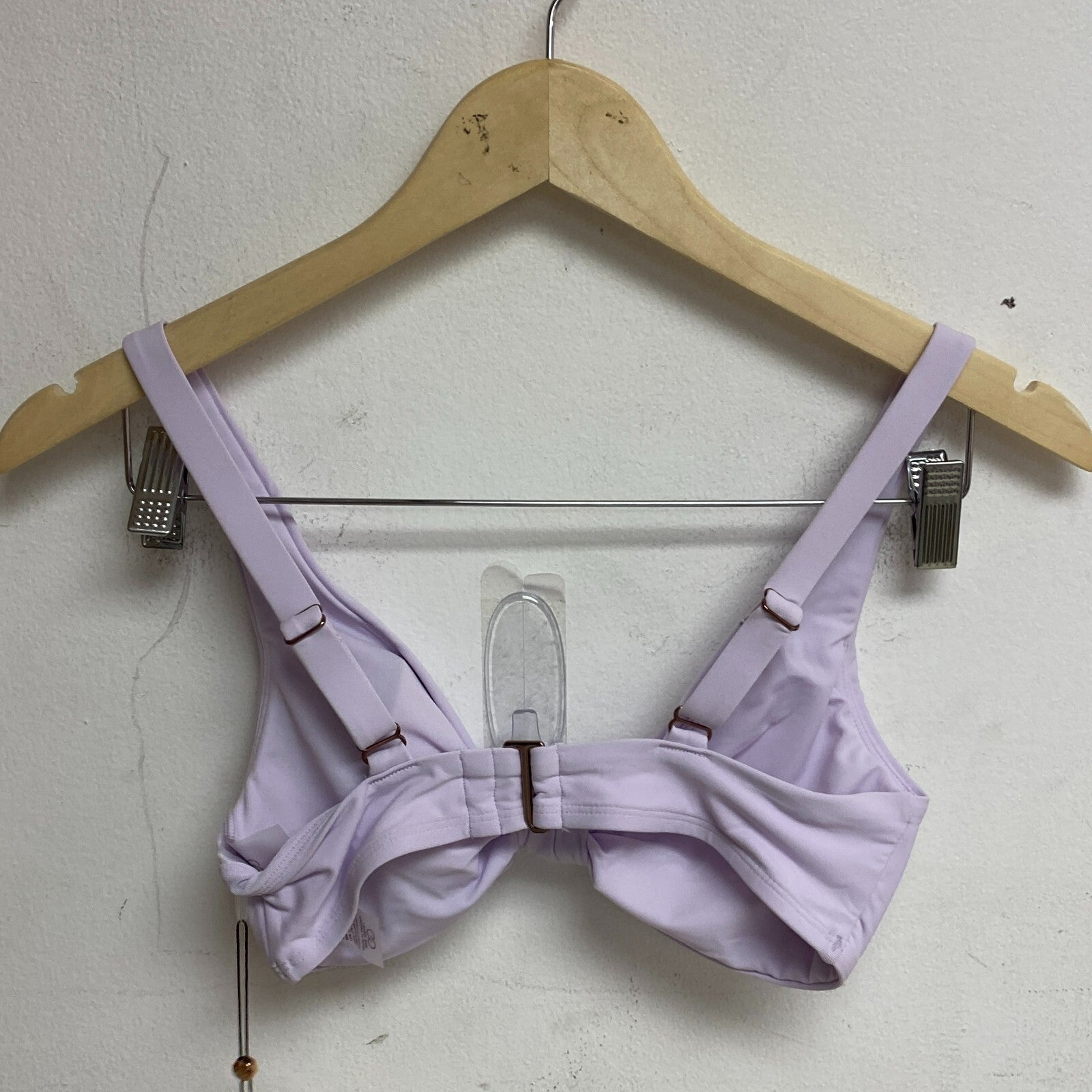 Calia Women's Front Knot Bikini Top Blooming Lilac WSA23220 back/rear clip