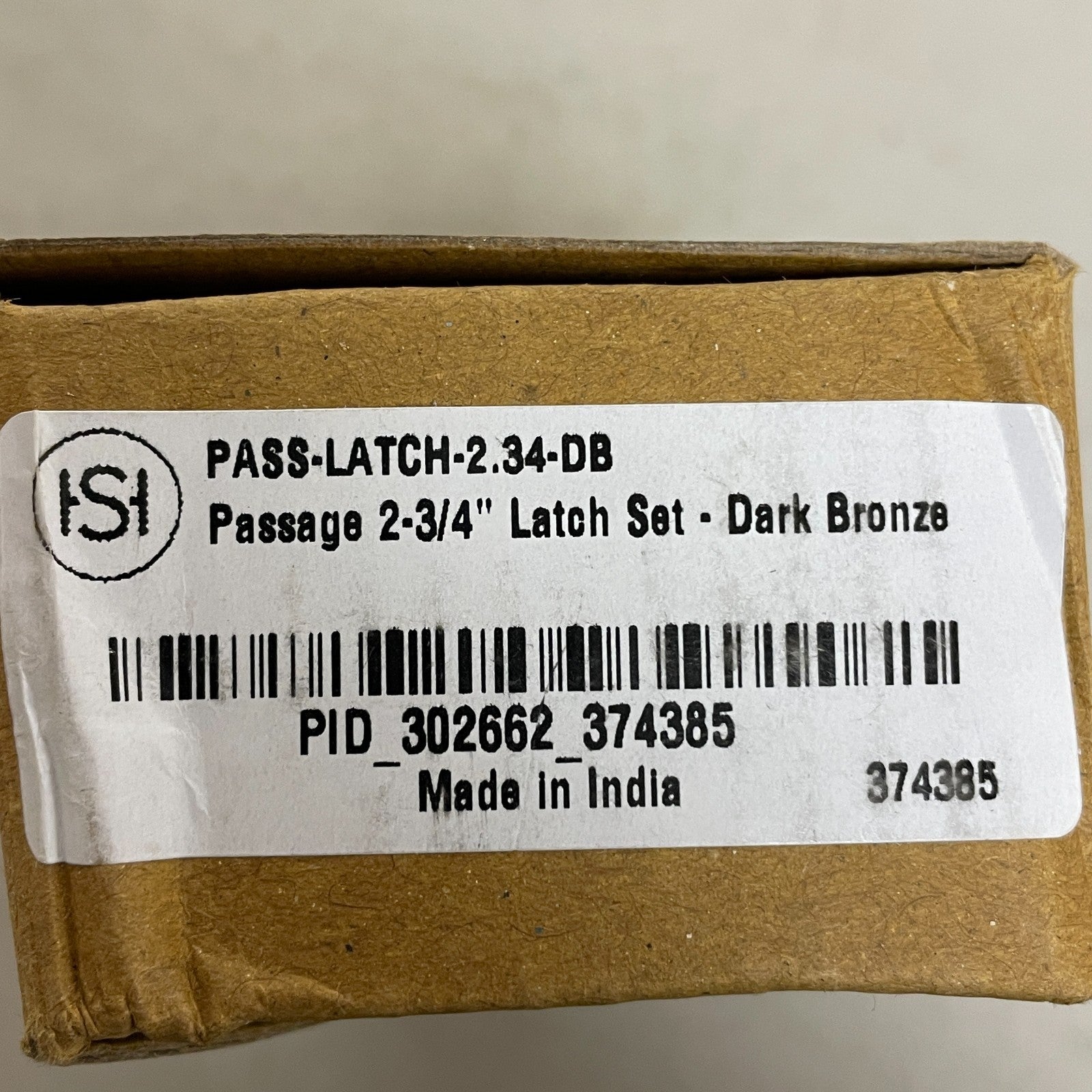 SIGNATURE HARDWARE PASSAGE 2-3/4" LATCH SET-DARK BRONZE