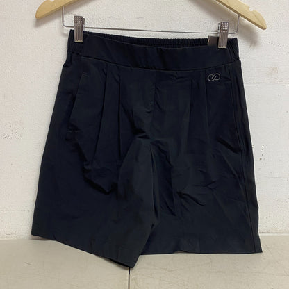 Calia High Rise Pleated Long Short Pure Black WAX12316 BRAND NEW