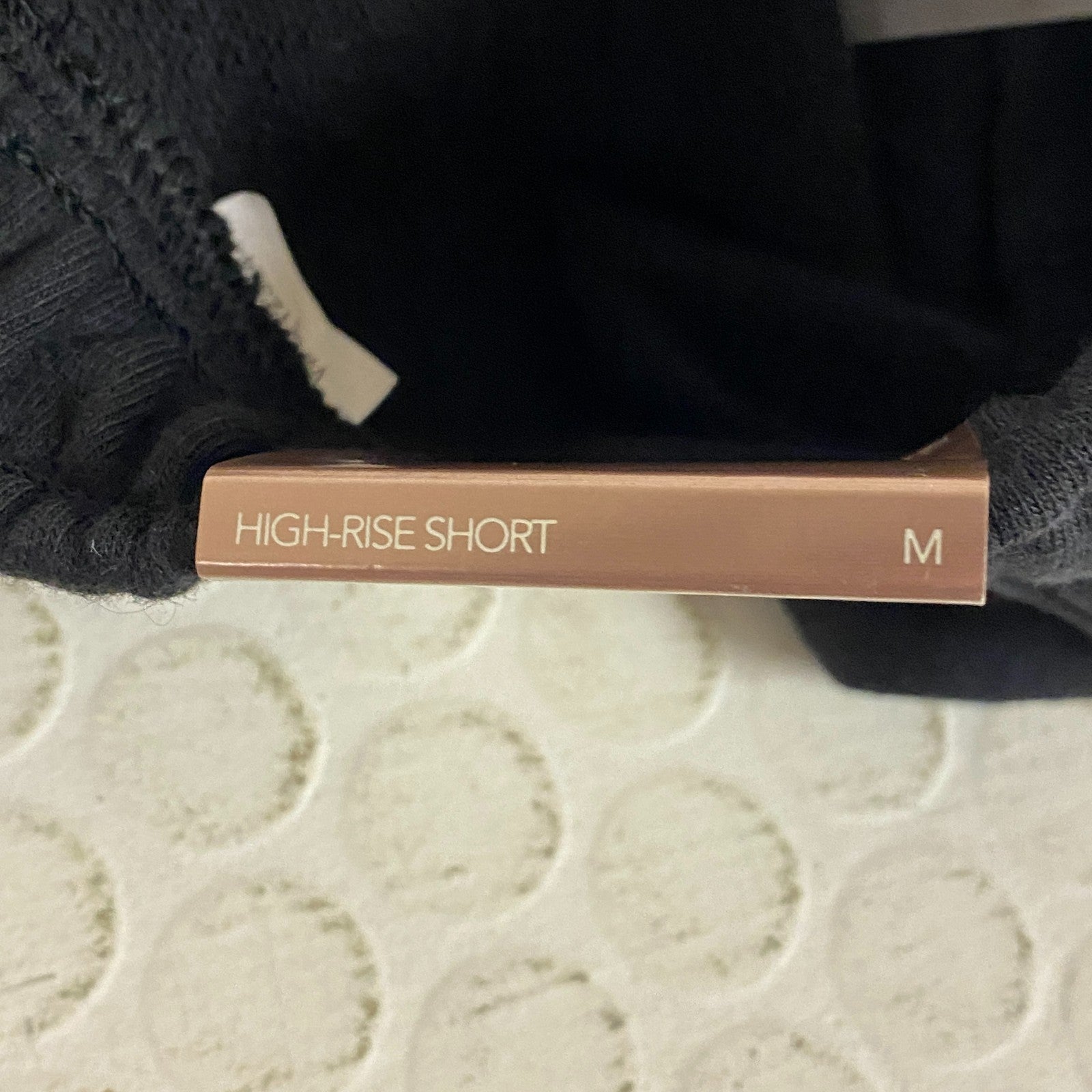 CALIA Womenâs French Terry High Rise Sweatshort Pure Black WAX12384