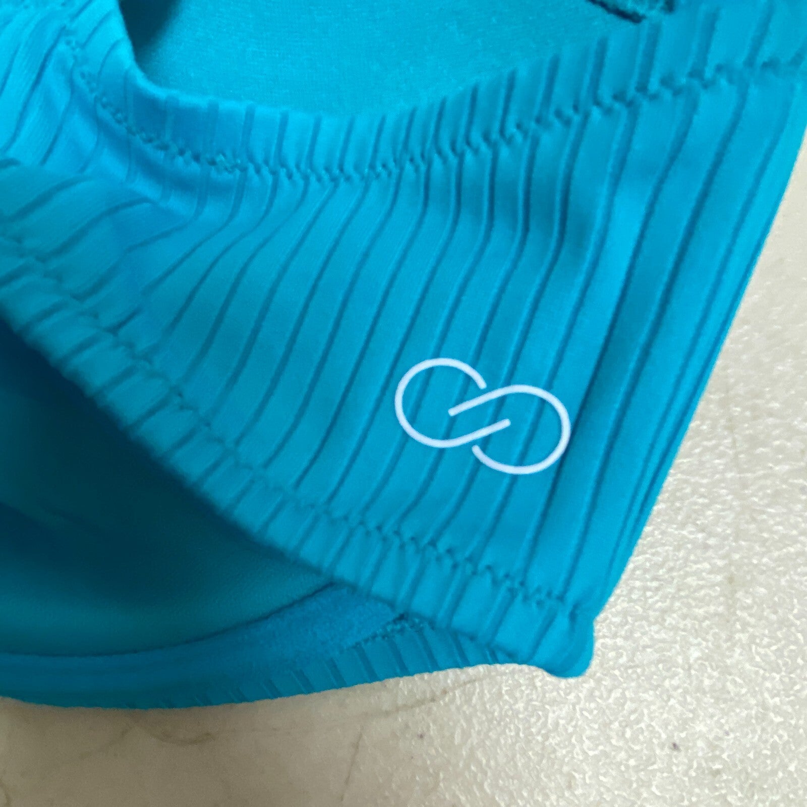 Calia Women's Swim Collection Medium Support Underwire Bikini Top Lake Blue