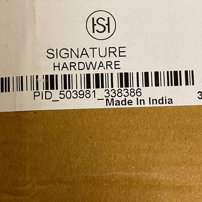 Signature Hardware Beaded Iron Door Cremone Bolt - Black Powder Coat