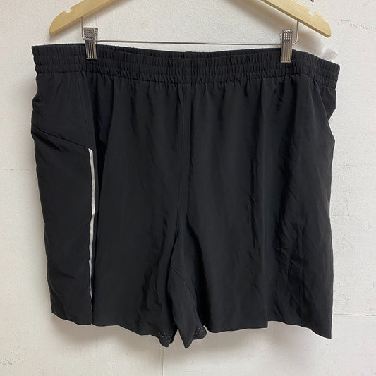 VRST Mens 7" Inseam + Mesh Breif Run Short Pure Black Solid MAX200434V
