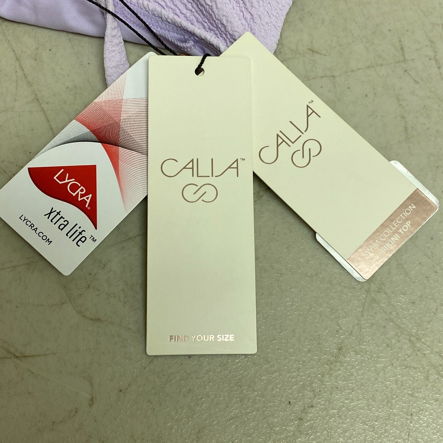 CÙALIA Women Swim Collection Cute Tie Back Bikini Top Lilac Flash WSA23200N