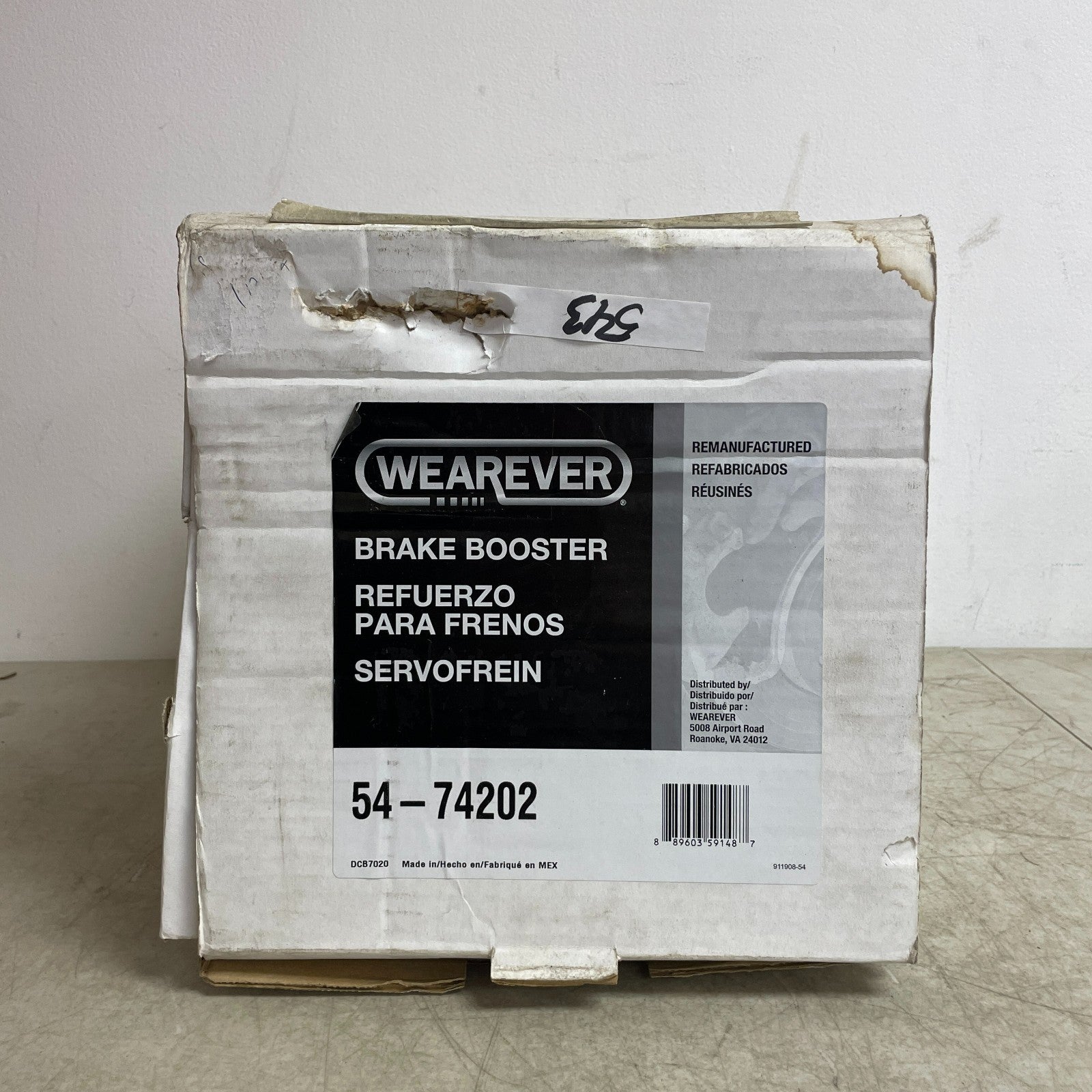 Carquest Wearever 54-74202 Vacuum Brake Booster Steel Single Diaphragm 11"