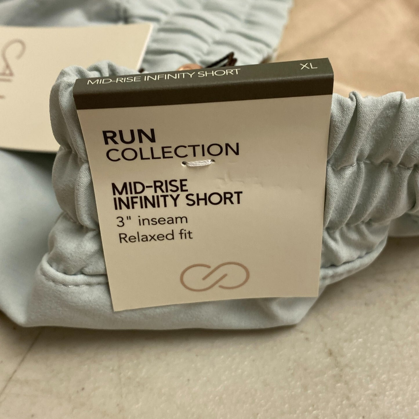 Calia Mid Rise Infinity Run Short Calming Green Relaxed fit WAX12336