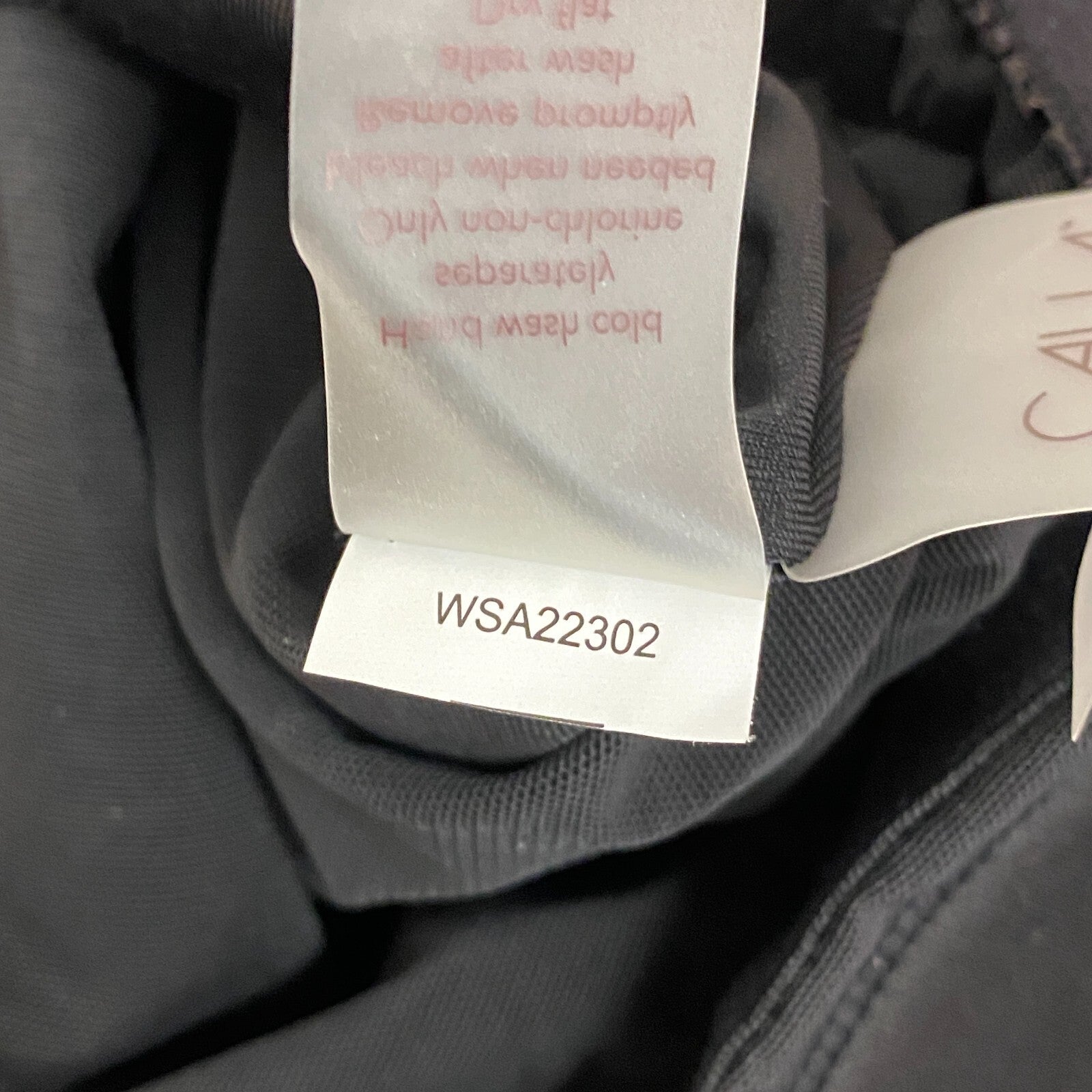 Calia Women's Top Swim Tie front Tankini Pure Black WSA22302 Brand New!