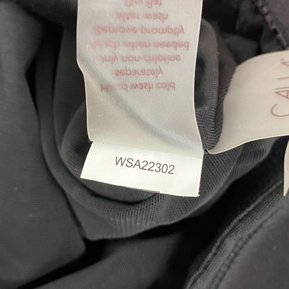 Calia Women's Top Swim Tie front Tankini Pure Black WSA22302 Brand New!