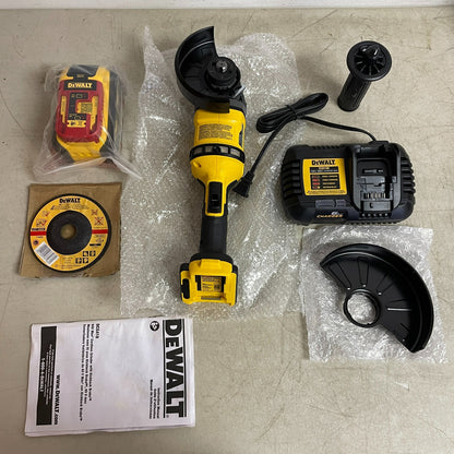 DEWALT FLEXVOLT 60V MAX Brushless Angle Grinder Kit – Model DCG418X1