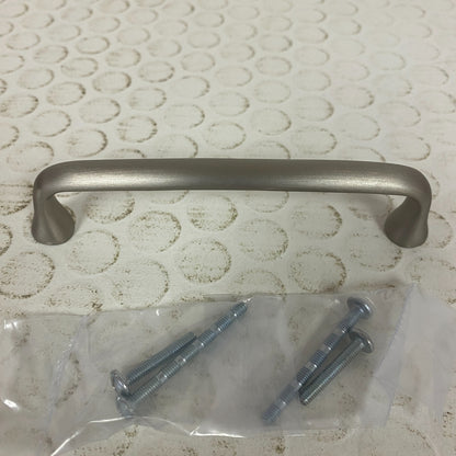 Signature Hardware 5-1/8" Orvin brass cabinet pull - brushed nickel SH551072BN