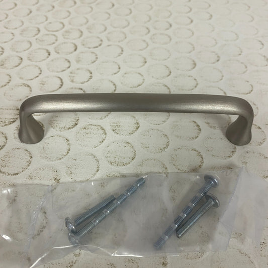 Signature Hardware 5-1/8" Orvin brass cabinet pull - brushed nickel SH551072BN