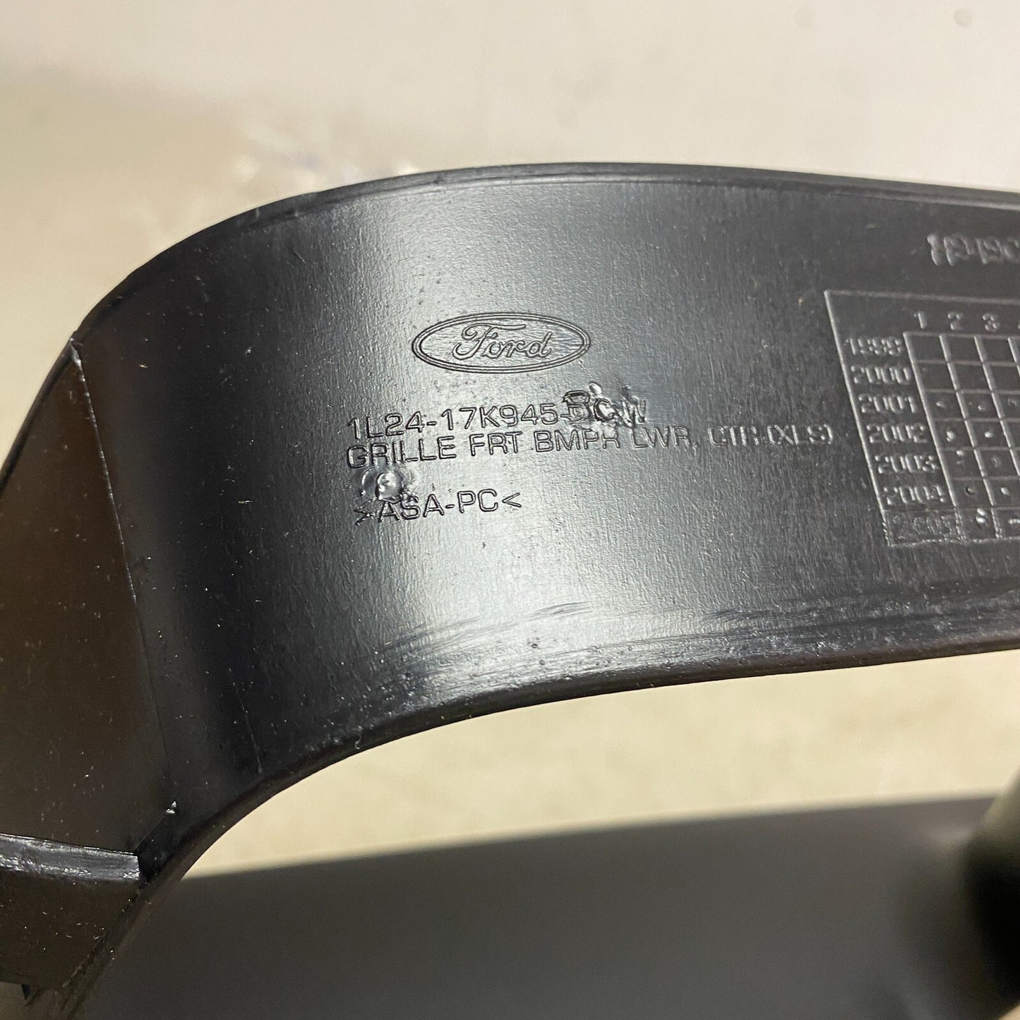 Ford Front Bumper Lower Grille 1L2Z-17K945-BAB