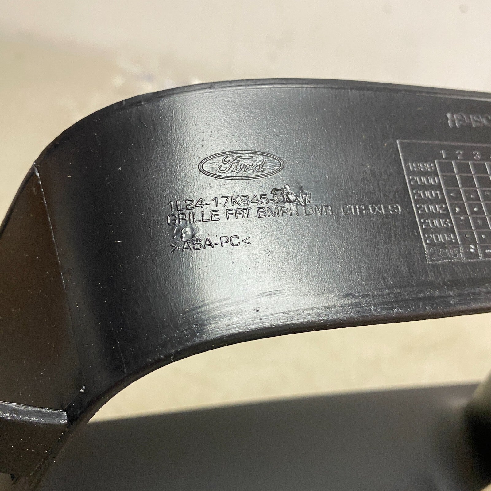 Ford Front Bumper Lower Grille 1L2Z-17K945-BAB