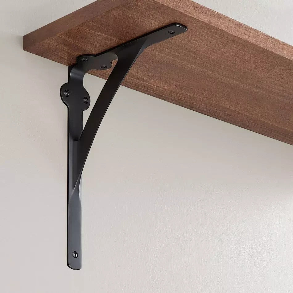 Signature Hardware Veruca Brass Shelf Bracket Cast Iron 946678