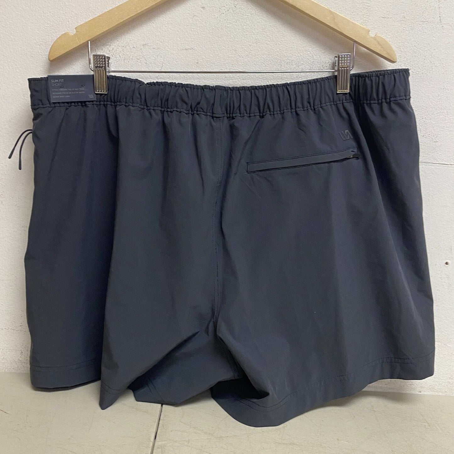VRST Mens 5" Slim Fit Resort Short Boxer Brief Liner Graphic Charcoal MAX2004645