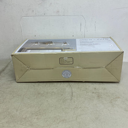 Allen + Roth Bartow 3 Light Vanity Light Brushed Nickel Finish Clear Glass Shade