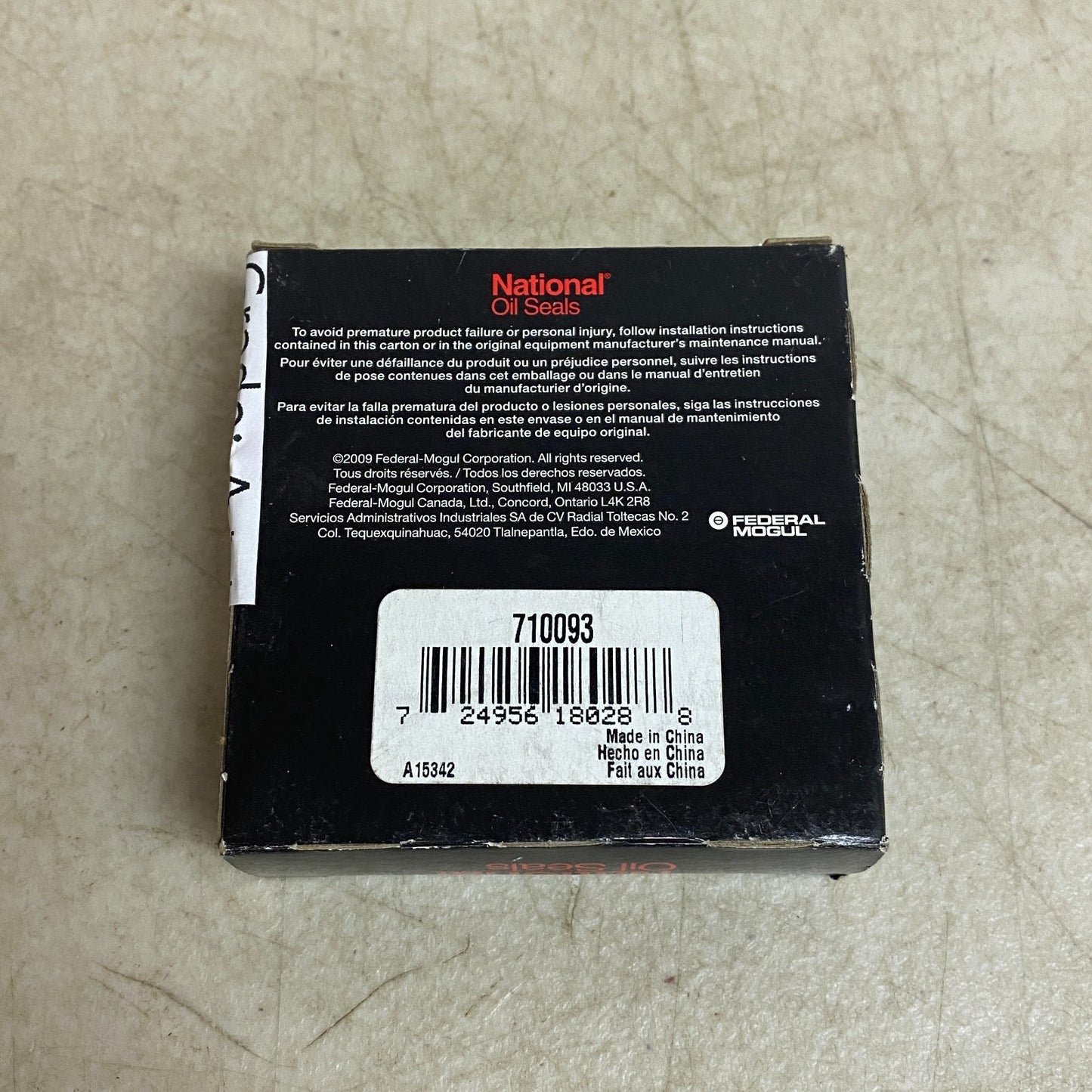 National (Federal Mogul) Oil Seal Nitrile Multi Lip Spring 710093