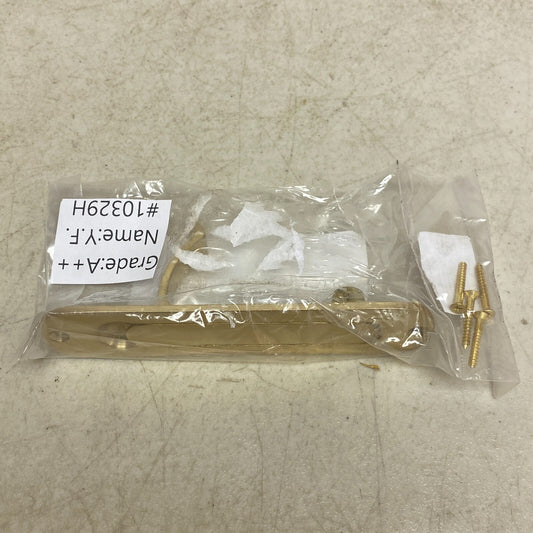 Signature Hardware Sliding Door Edge Pull - 6" - Polished Brass , 00967648