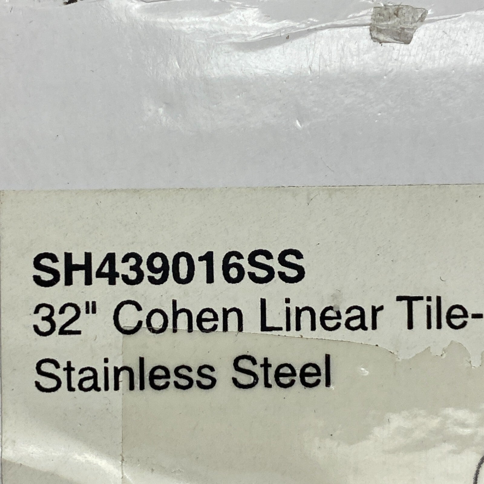 Signature Hardware 32" Cohen Linear Tile-In Shower Drain - Brushed Stainless....