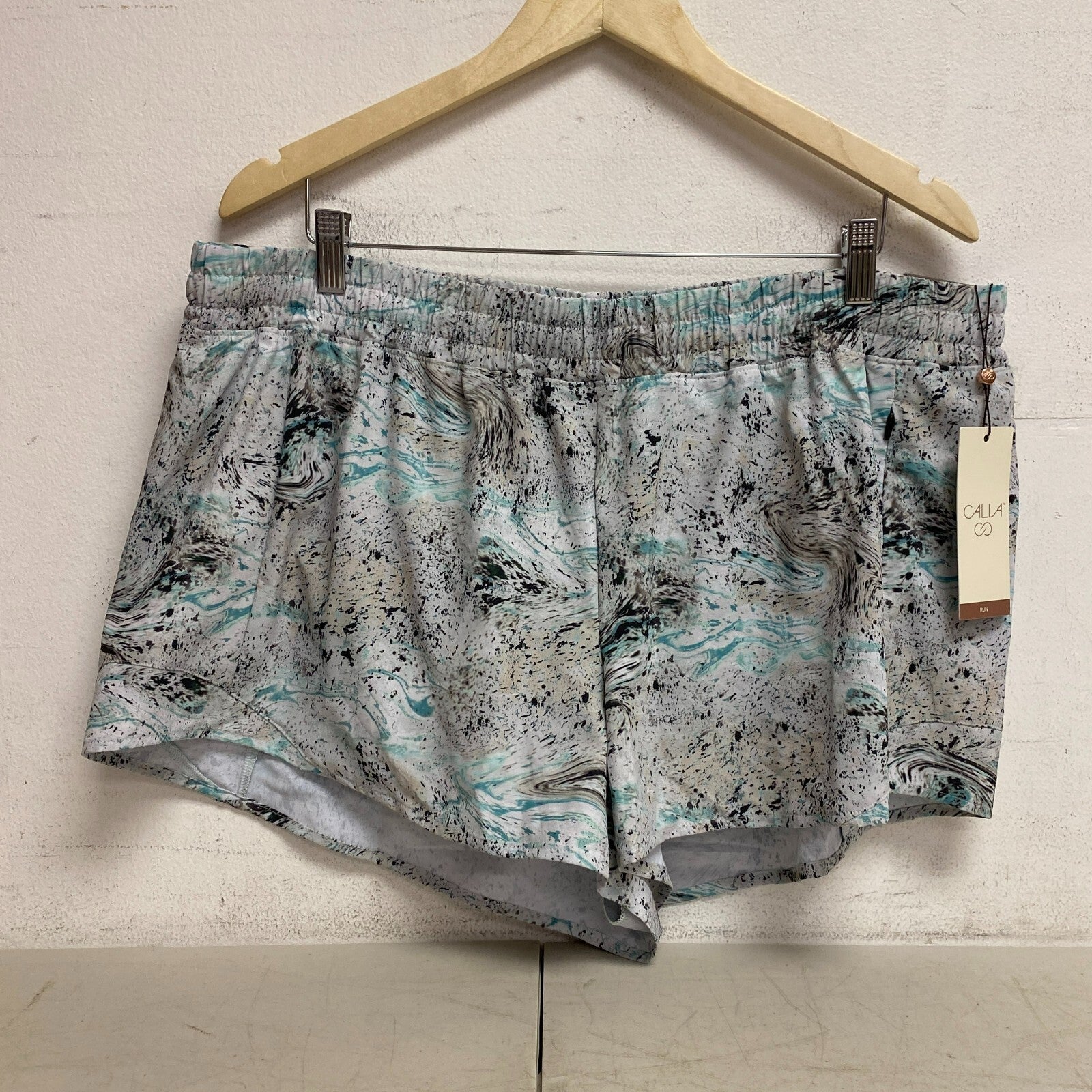 Calia Womens Mid Rise Infinity Run Short Cool Multi Summer Stylish WAX12336PRT