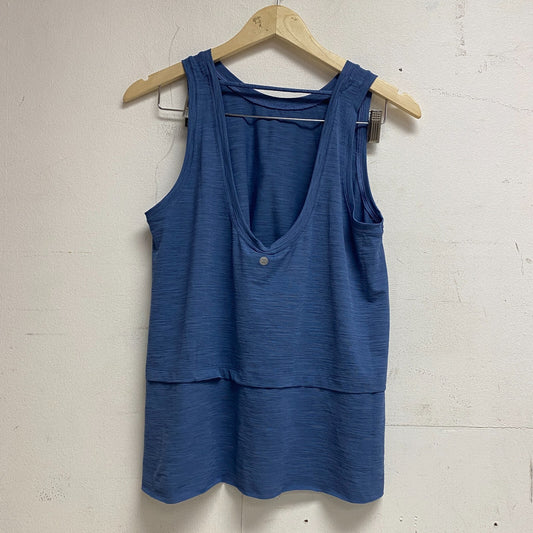 CALIA WOMEN'S Trapeze Performance Scoop Neck Tank Blue Jean WAX11268 New