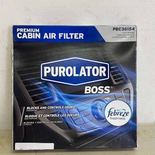 Purolator BOSS Premium Cabin Air Filter with Febreze Freshness PBC36154