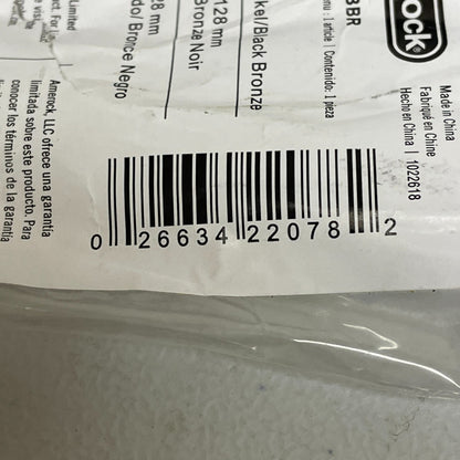 Amerock 5" Cabinet Pull Polished Nickel/Black Bronze BP36558PNBBR