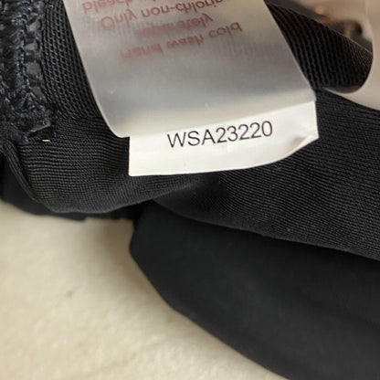 Calia Womens Swim Collection Racerback Knot Front Bikini Top Pure Black WSA23220