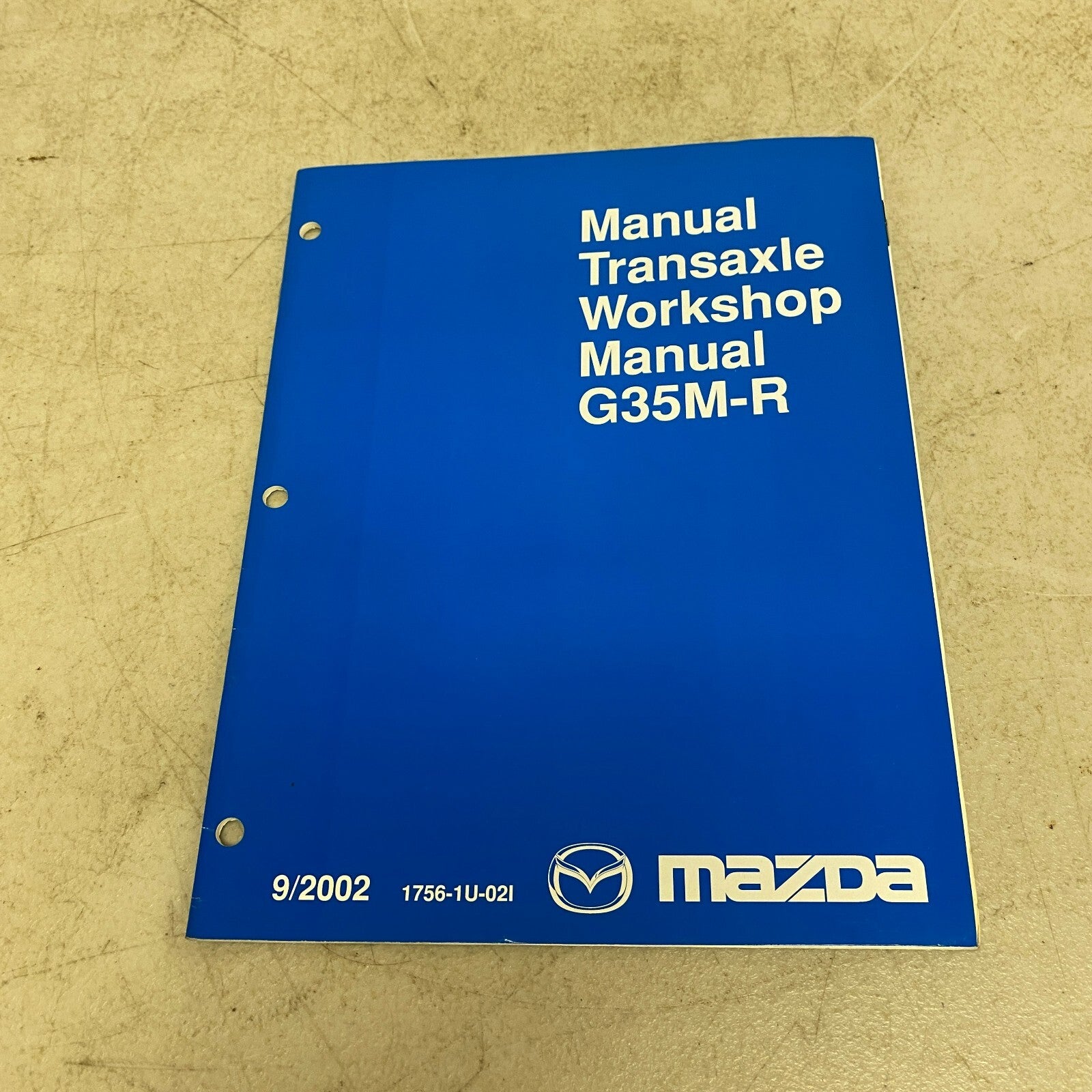 Mazda Manual Transaxle Manual G35M-R 9999-95-0G35-03 , #560-1CP