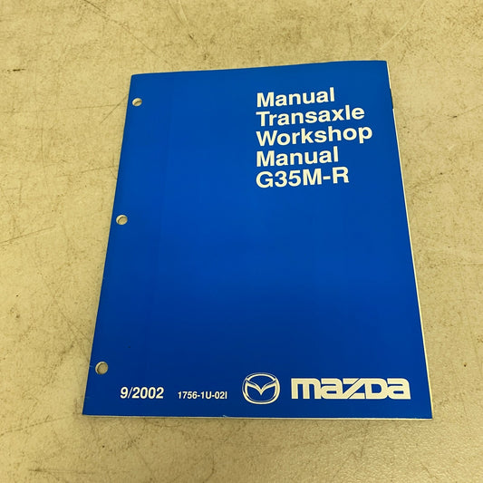 Mazda Manual Transaxle Manual G35M-R 9999-95-0G35-03 , #560-1CP