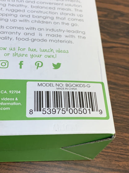 Bentgo Kids Childrens Lunch Box Bento-Styled Lunch Durable and Leak Proof Green