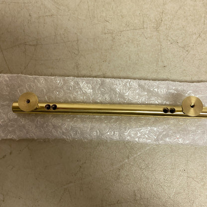 SIGNATURE HARDWARE 8" DIEHL ADJUSTABLE ROUND BRASS DRAWER PULL- POLISHED BRASS