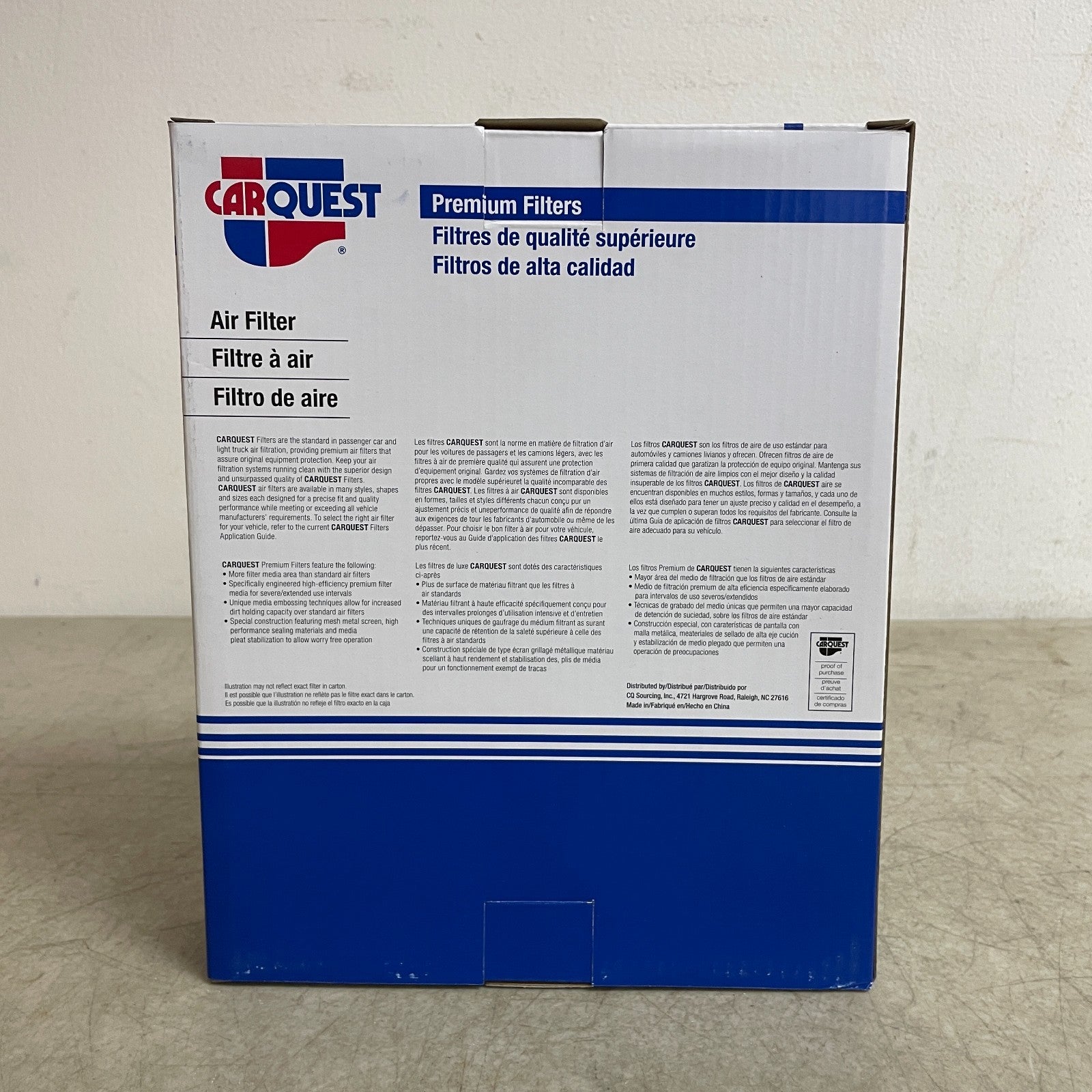 Carquest 88425 Premium Engine Air Filter 8.88″ ×7.41″ ×1.50″