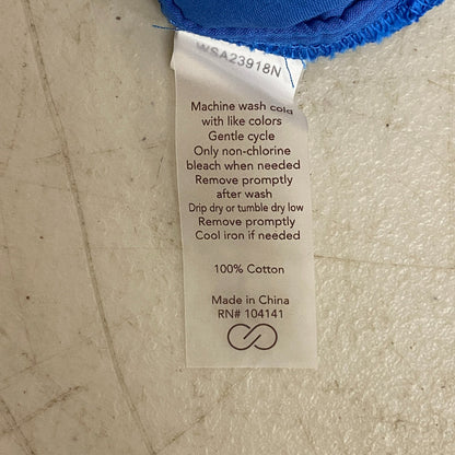 CALIA Women's Mid Rise Inverted Pleat Pull On Swim Short Royal Blue WSA23918N