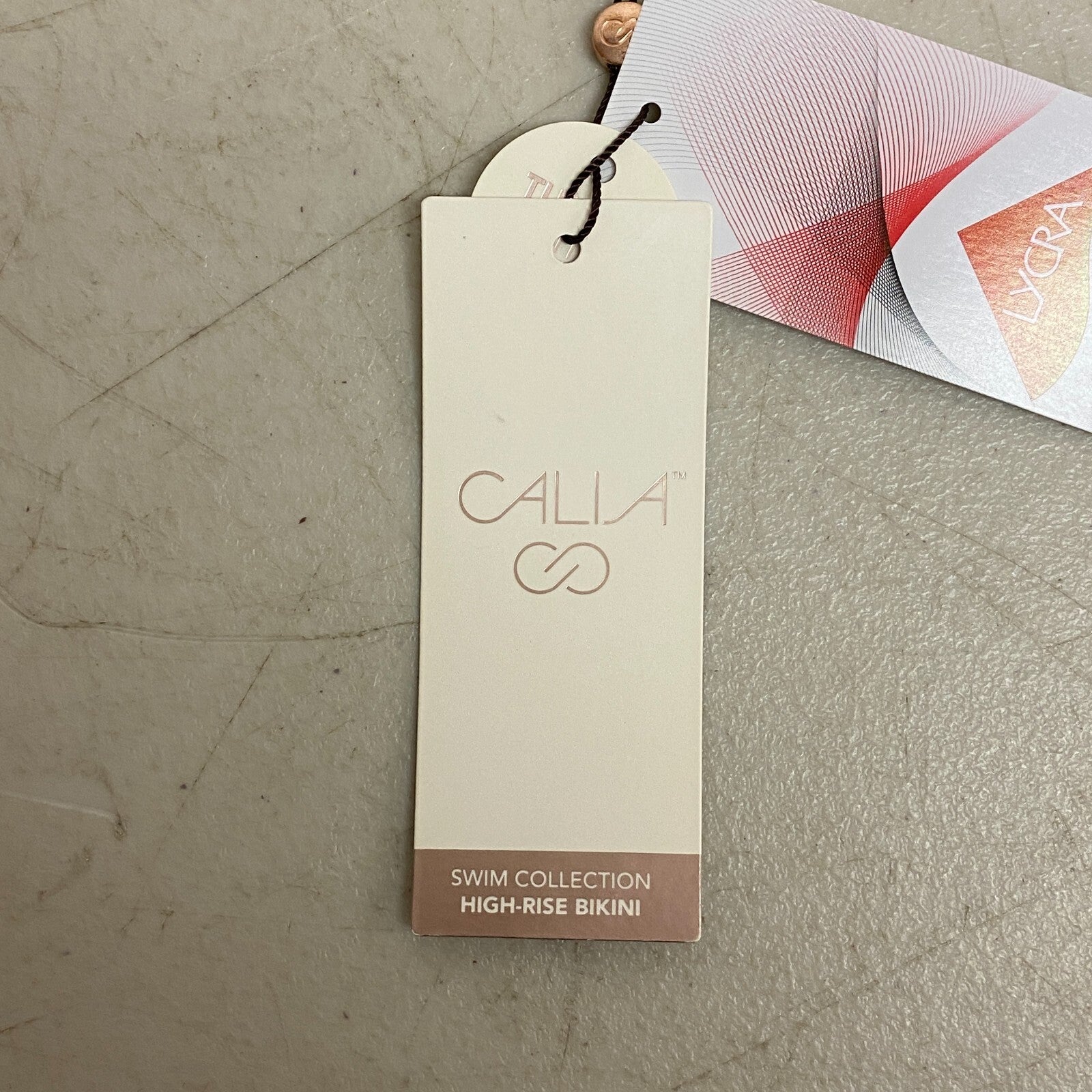 Calia Women's Swim Bikini High Rise Rib Tummy Control Bottom Pistachio Green New