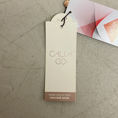 Calia Women's Swim Bikini High Rise Rib Tummy Control Bottom Pistachio Green New