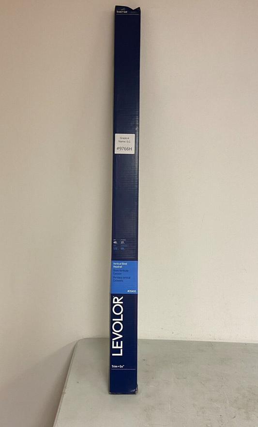 LEVOLOR Trim+Go White Vertical Blind Head Rail Model: #35410