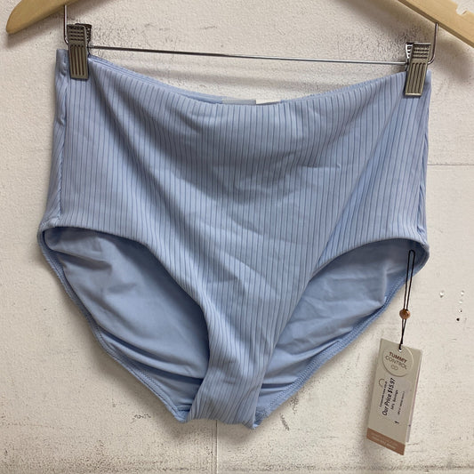 Calia Women's Core High Rise Striped Swim Bottom Tummy Control Blue WSA22400R